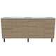 Timberline Nevada Vanity 1800mm Double Bowl Stadium Top On Legs
