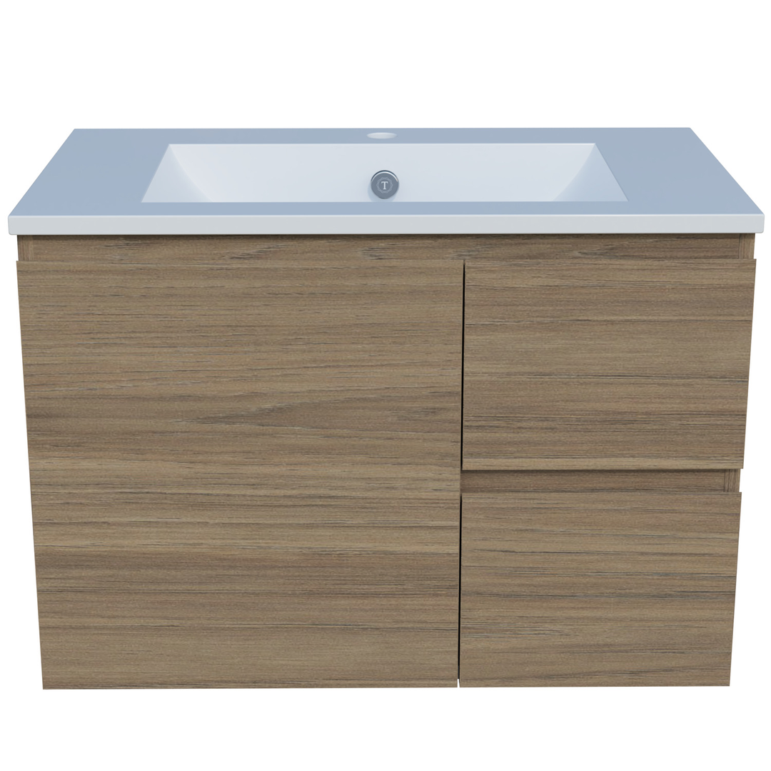 Timberline Nevada Vanity 750mm Alpha Ceramic Top  Wall Hung