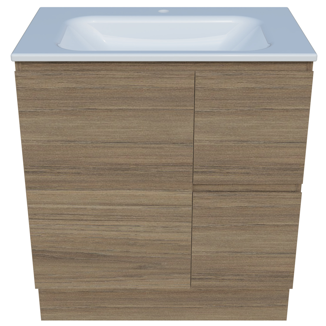 Timberline Nevada Vanity 750mm Centre Bowl Stadium Top Floor Standing