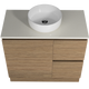 Timberline Nevada Vanity 900mm Left Wg Basin Silksurface Ac Top Floor Standing