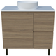 Timberline Nevada Vanity 900mm Right Wg Basin Silksurface Ac Top On Legs