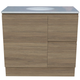 Timberline Nevada Vanity 900mm Right Wg Basin Silksurface Uc Top Floor Standing