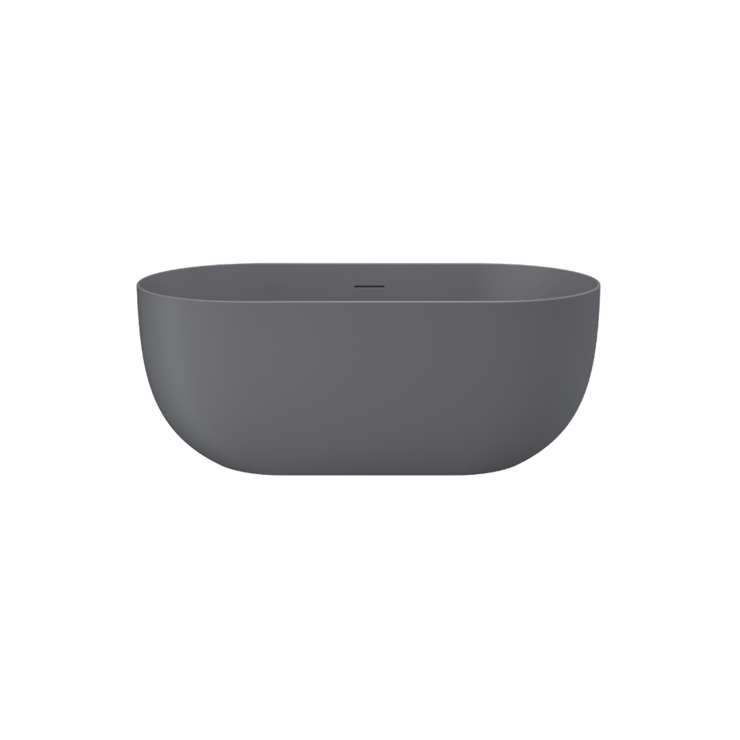 Linsol Nora 1500Mm Freestanding Bath With Overflow Grey Blue