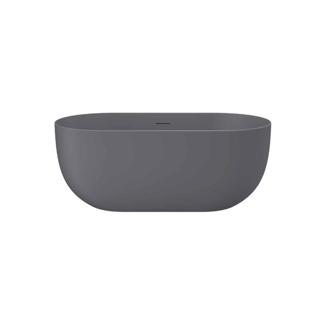 Linsol Nora 1700Mm Freestanding Bath With Overflow Grey Blue