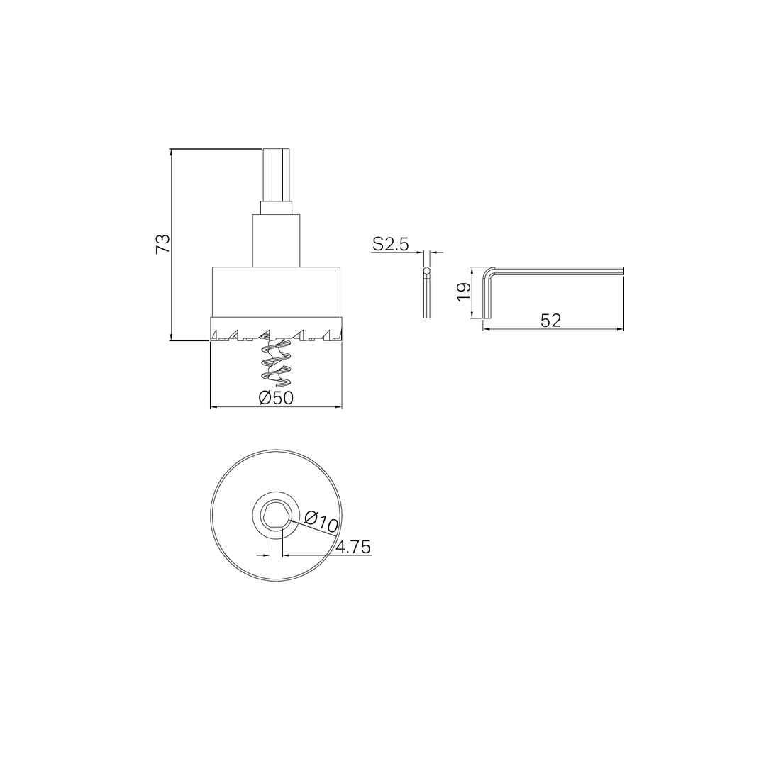 Nero 50Mm Hole Saw Only