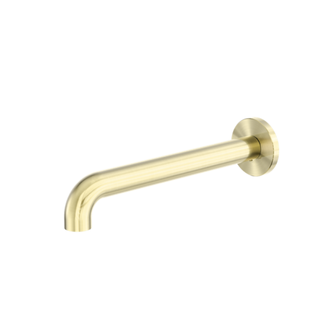 Nero Zen Stainless Steel Round Basin/Bath Spout Only 230Mm Brushed Gold