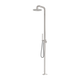 Nero Zen Stainless Steel Outdoor Freestanding Shower Column Brushed Nickel