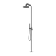 Nero Zen Stainless Steel Outdoor Freestanding Shower Column Graphite