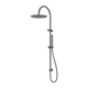 Nero Zen Stainless Steel Twin Shower With Outdoor Shower Hose Graphite