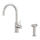 Nero Zen Stainless Steel Kitchen Mixer With Hand Spray Brushed Nickel