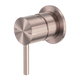 Nero Zen Stainless Steel Shower Mixer Brushed Bronze