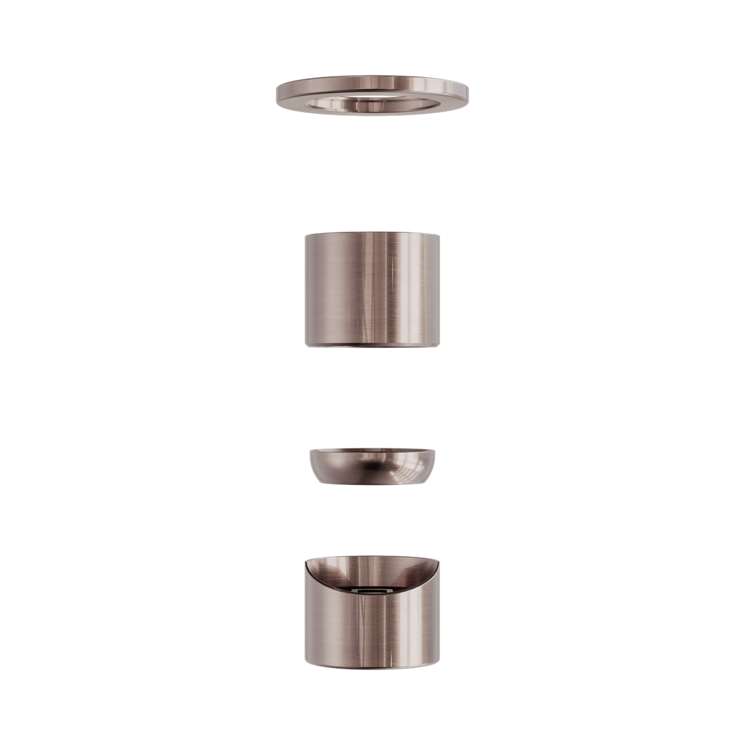 Nero Zen Stainless Steel Shower Mixer Trim Kits Only Brushed Bronze