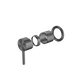 Nero Zen Stainless Steel Shower Mixer Trim Kits Only Graphite