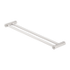 Nero Zen Stainless Steel Double Towel Rail 800Mm Brushed Nickel