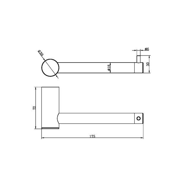 Nero Zen Stainless Steel Toilet Roll Holder Brushed Bronze