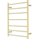 Nero Mecca 240V 7 Bar Heated Towel Ladder Brushed Gold