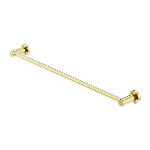 Mecca Single Towel Rail 600mm Brushed Gold