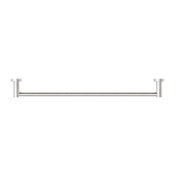 Nero Mecca Single Towel Rail 600Mm Brushed Nickel