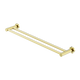 Nero Mecca Double Towel Rail 600Mm Brushed Gold