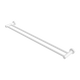 Nero Mecca Double Towel Rail 600Mm Matt White