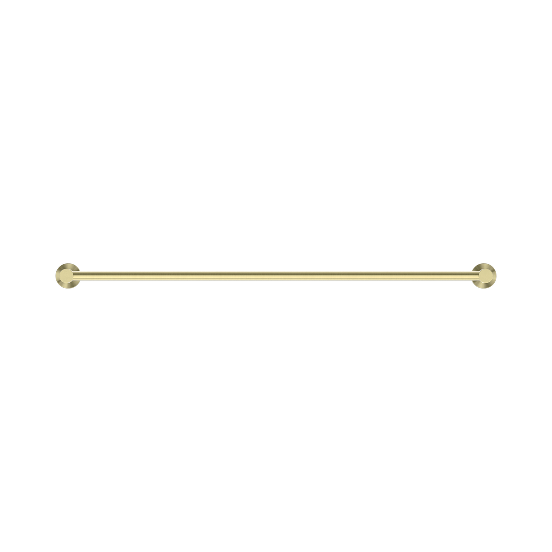 Nero Mecca Single Towel Rail 800Mm Brushed Gold