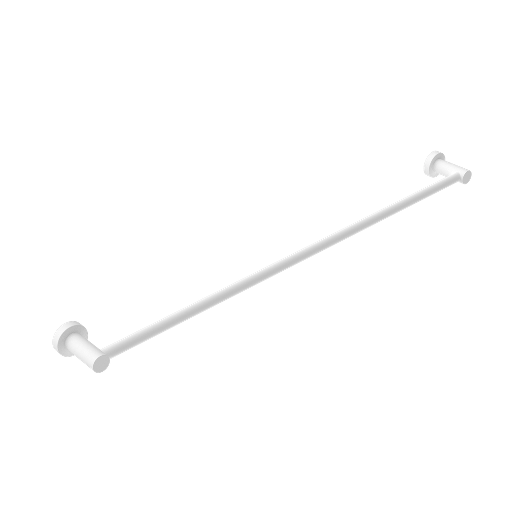 Nero Mecca Single Towel Rail 800Mm Matte White