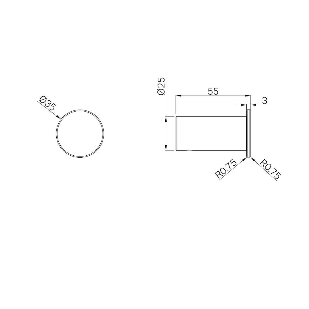 Nero Mecca Robe Hook Slim Matte Black