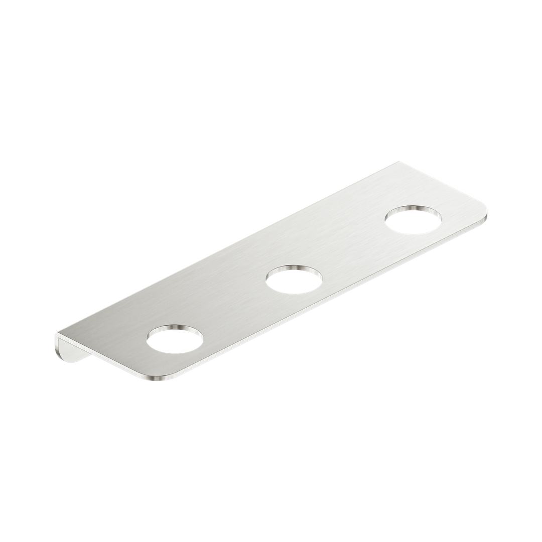 Nero Mecca Triple Soap Bottle Holder Brushed Nickel