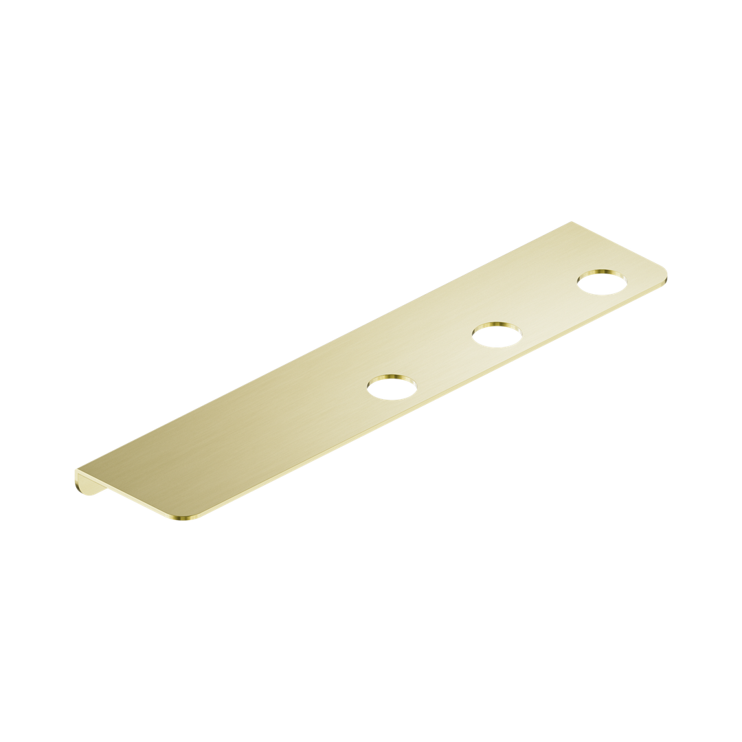 Nero Mecca Triple Soap Bottle Holder With Shelf Brushed Gold