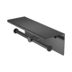 Nero Mecca Double Toilet Roll Holder With Shelf Gun Metal