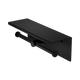 Nero Mecca Double Toilet Roll Holder With Shelf Matte Black