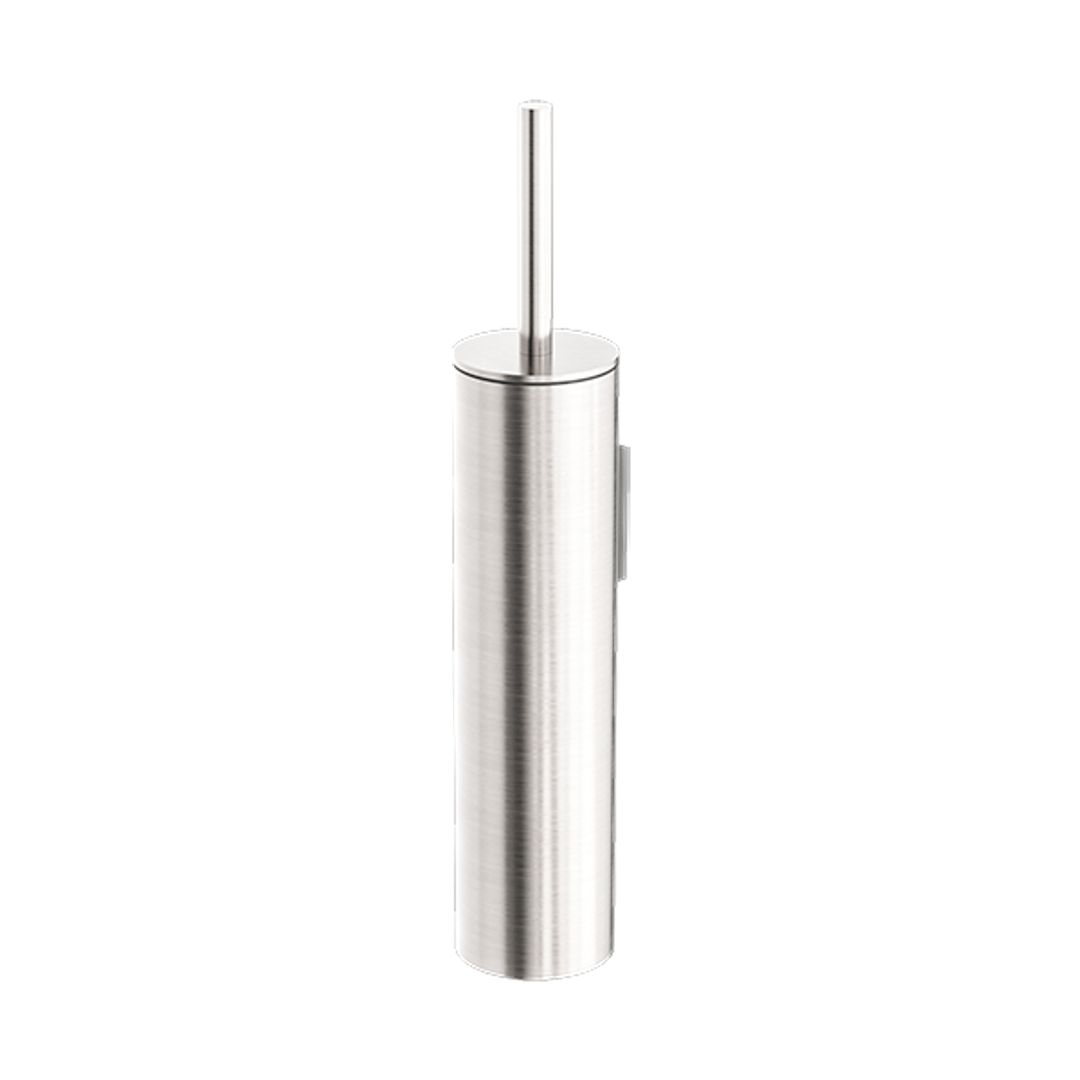 Nero Mecca Toilet Brush Holder - Brushed Nickel