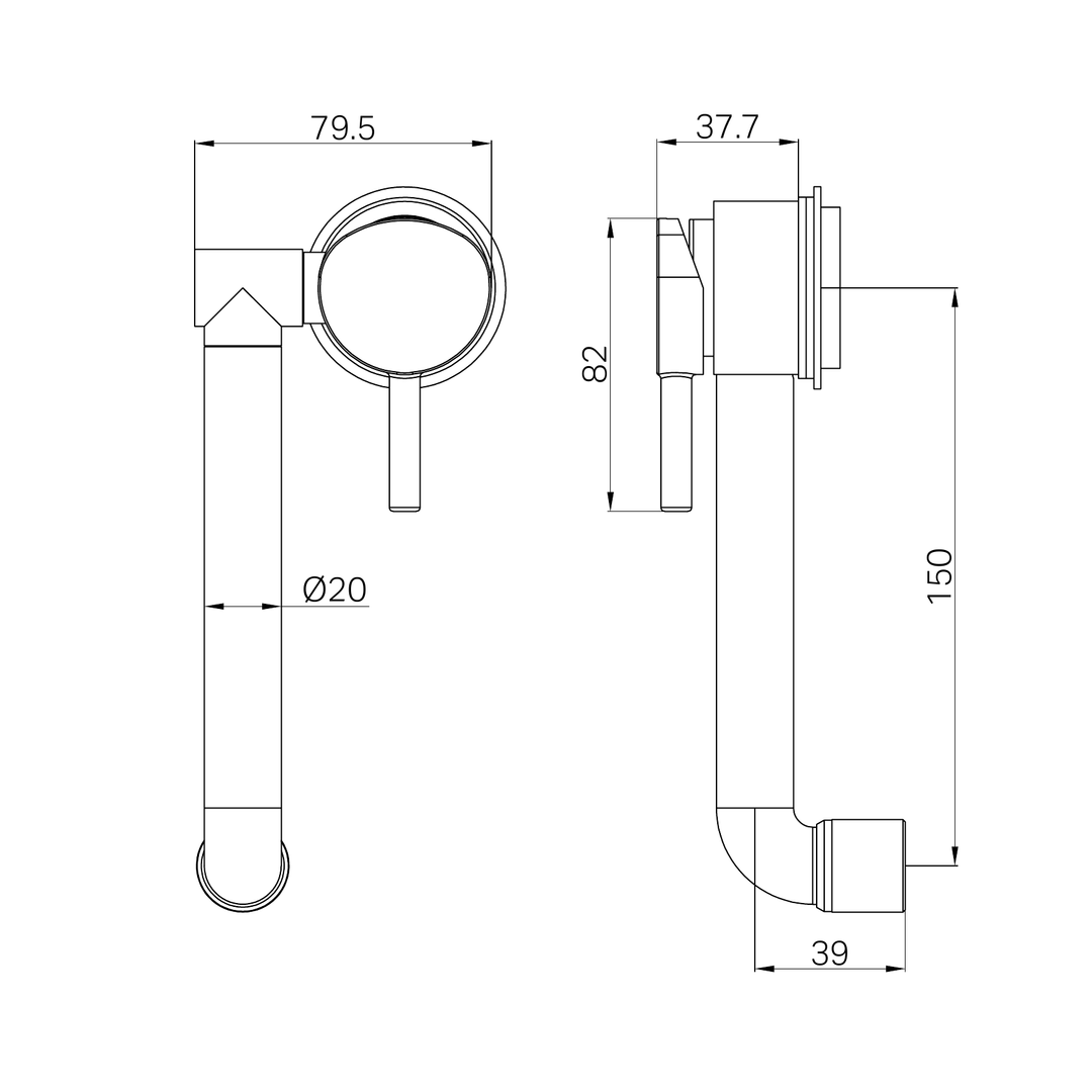 Nero Caravan Low Profile Mixer Chrome
