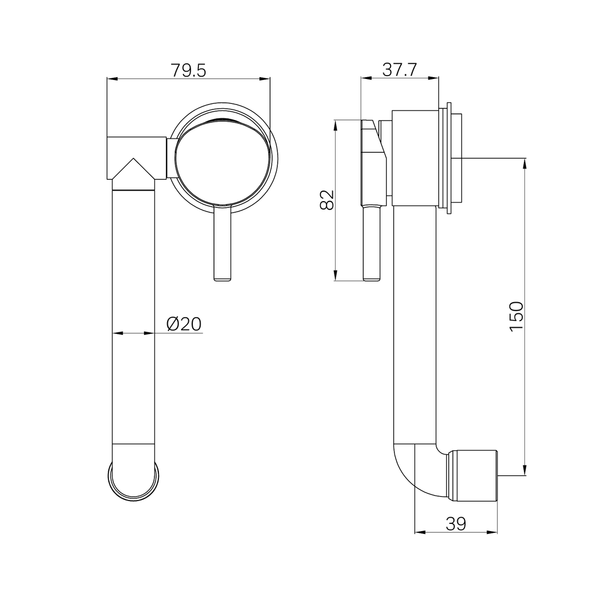Nero Caravan Low Profile Mixer Chrome