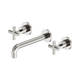 Nero X Plus Wall Basin Set 215Mm Brushed Nickel