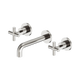 Nero X Plus Wall Basin Set 180Mm Brushed Nickel