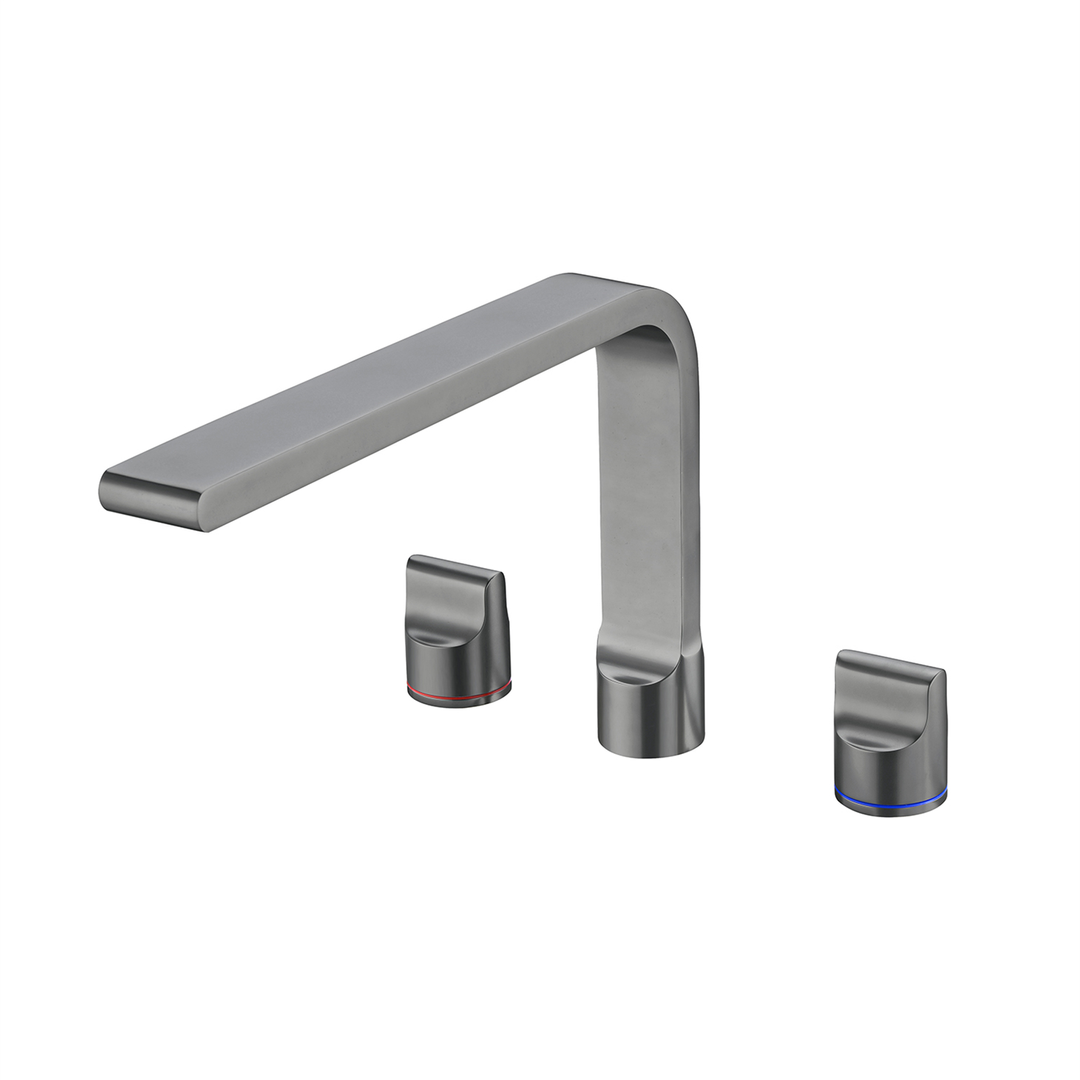 Nero Pearl Kitchen Set With Swivel Spout - Gun Metal Grey