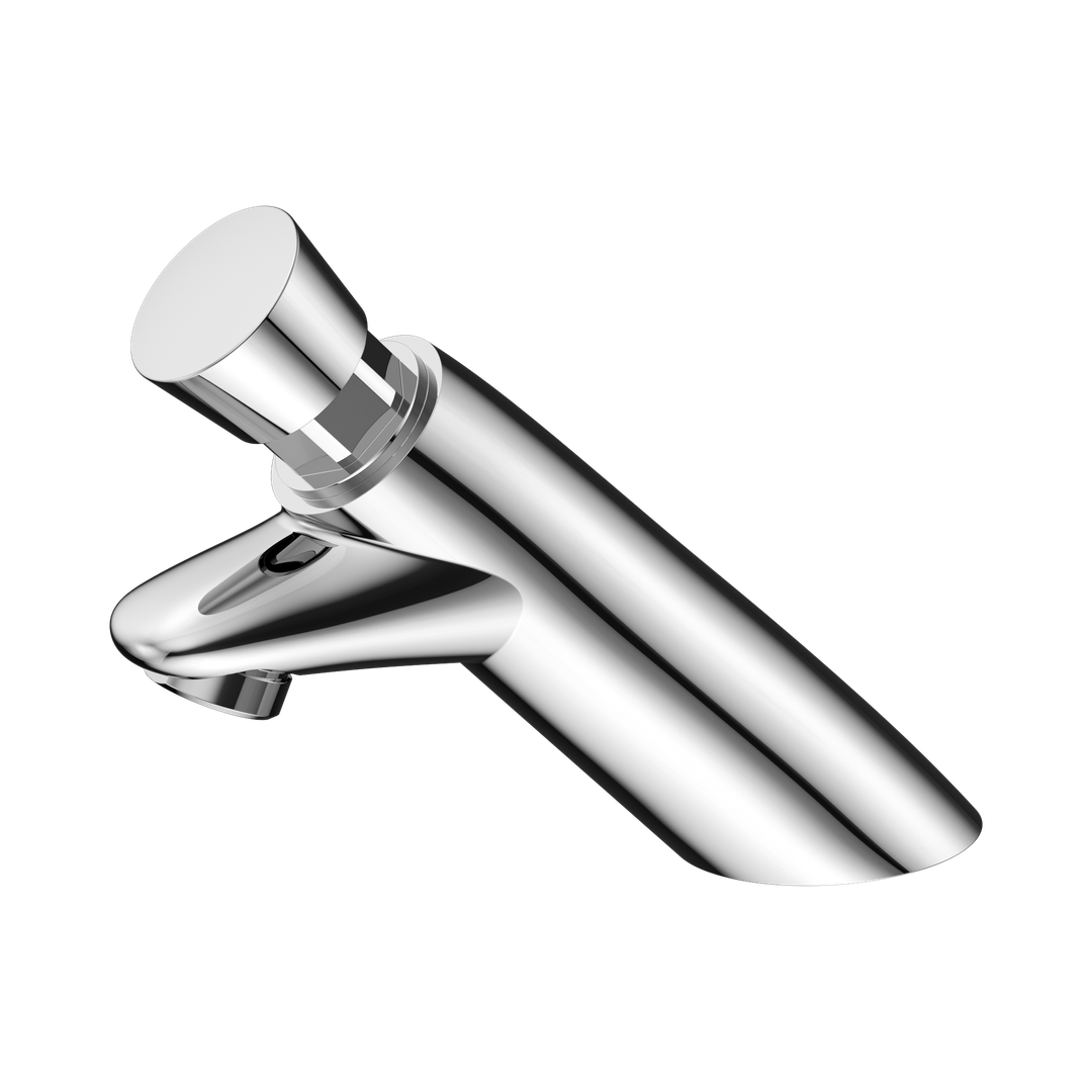 Nero Ss316 Lead Free Timeflow Push Button Pillar Tap Chrome