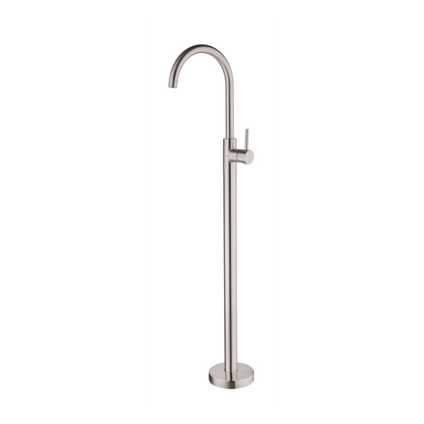 Nero Dolce Floormount Mixer Brushed Nickel
