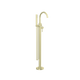Nero Nova Round Floormount Mixer With Handshower - Brushed Gold