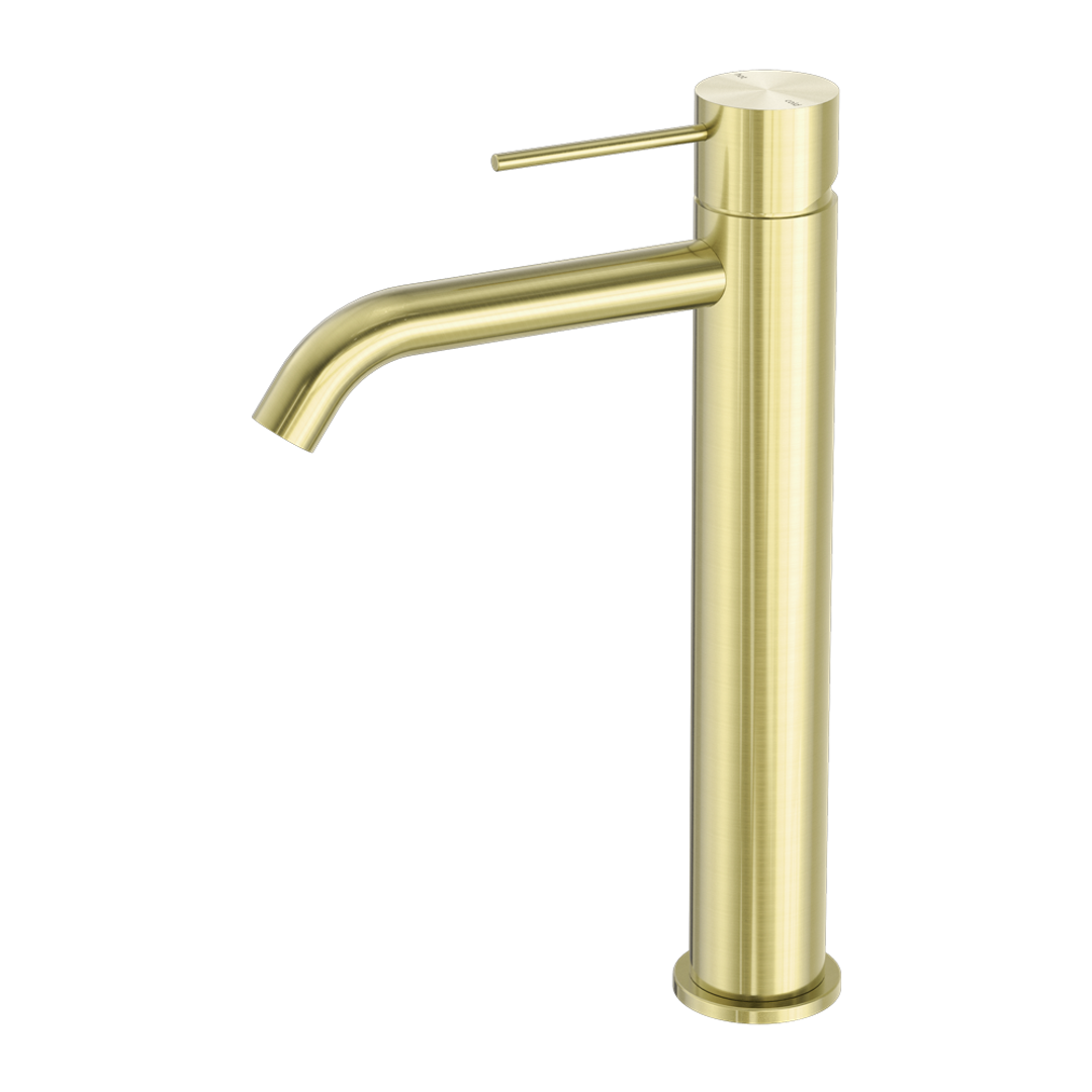 Nero Mecca Tall Basin Mixer - Brushed Gold