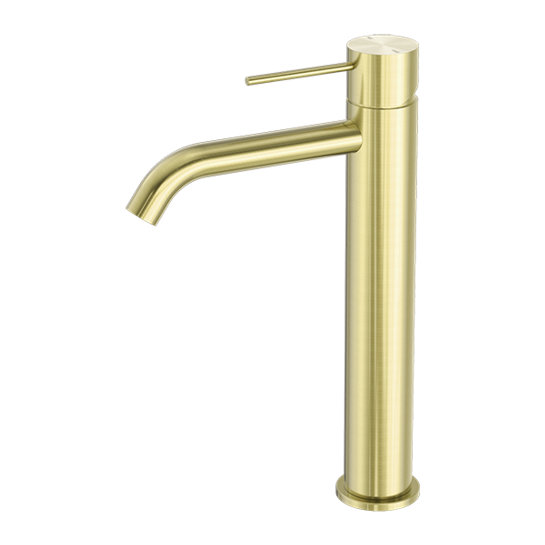 Nero Mecca Tall Basin Mixer - Brushed Gold