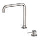 Nero Mecca Hob Basin Mixer Square Spout Gun Metal