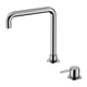 Nero Mecca Hob Basin Mixer Square Spout Chrome