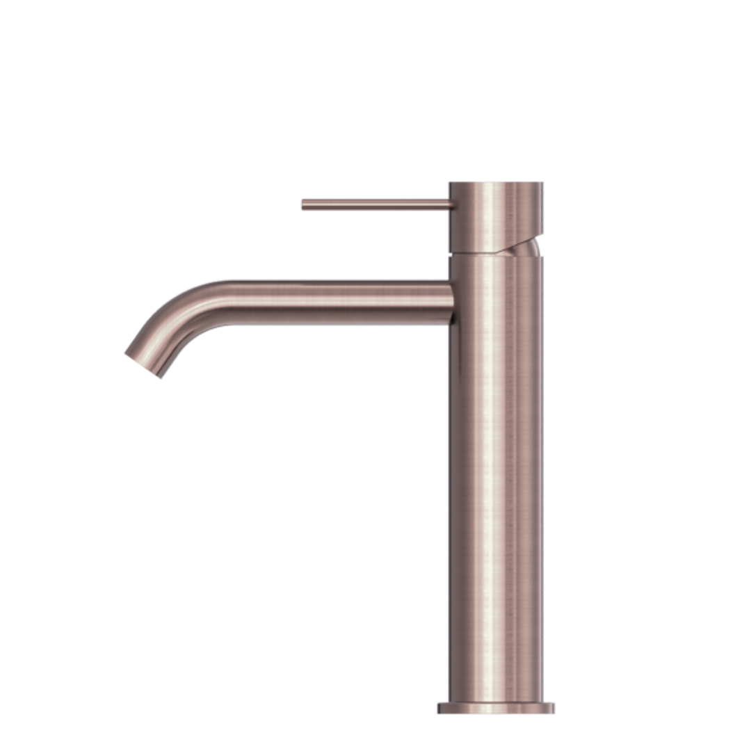 Nero Mecca Mid Tall Basin Mixer Brushed Bronze Nr221901Ebz