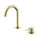 Nero Mecca Hob Baisn Mixer Set Arc Spout Brushed Gold