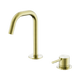 Nero Mecca Hob Baisn Mixer Set Edge Spout Brushed Gold