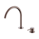 Nero Mecca Hob Bath/Kitchen Mixer Set Arc Spout Brushed Bronze