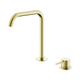 Nero Mecca Hob Bath/Kitchen Mixer Set Edge Spout Brushed Gold