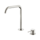 Nero Mecca Hob Bath/Kitchen Mixer Set Edge Spout Brushed Nickel